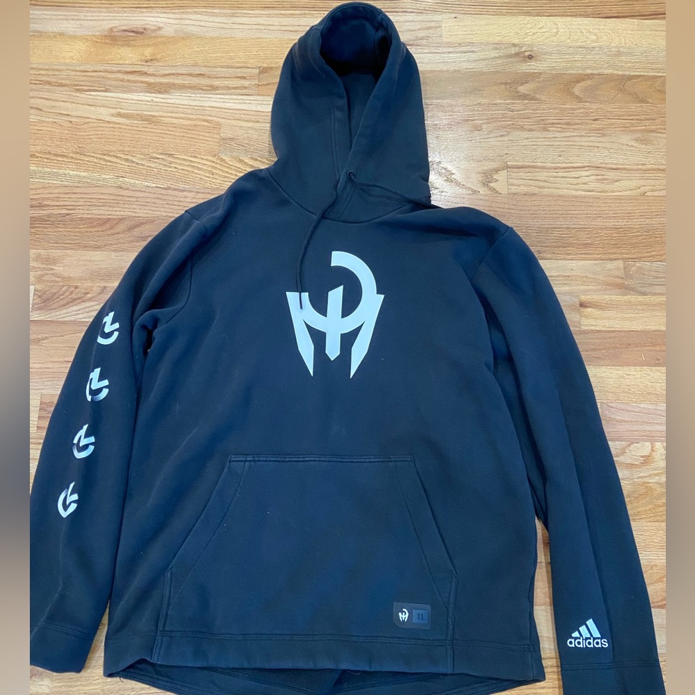 Adidas Patrick Mahomes Black Pullover Hoodie Sweatshirt SZ XL